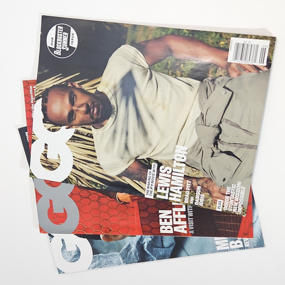 GQ Magazines Celebrity, Luxury, High Fashion, Perfume/Cologne Interview Bundle 3